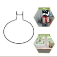 thumbnail image 5 of 2pcs Flower Pot Holder Ring Wall Mounted Metal Pot Hanger Railing Planter Hooks Hanger Fence Potted Stand for Office, 5 of 6