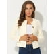 thumbnail image 2 of Chaqueta De Mujer Con Botones Cortos Y Ligeros Vintage De Otoño Con Bolsillos Albaricoque M, 2 of 5