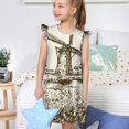 thumbnail image 4 of Vsdgher Moulin à Vent Hollandais pour Filles Chemises de Nuit Manches Courtes à Volants Robe de Nuit Pyjama pour Fête Pyjama-TG, 4 of 6