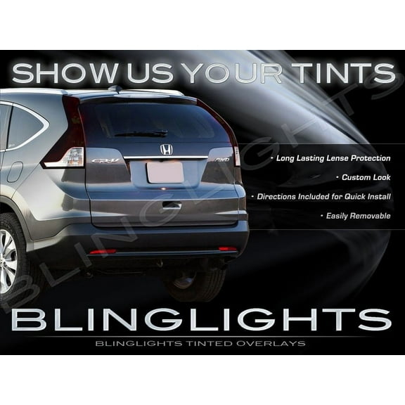 For Honda CR-V Murdered Out Taillight Covers Tinted CRV Taillamp Overlays
