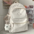 thumbnail image 5 of CUZIBR Student Backpack Adult Camping Travel Large Capacity Solid Color Casual School Rucksack For Girls Lightweight Travel Daypack Simple Bookbag, 5 of 5