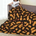 thumbnail image 6 of Cauagu Peanuts5 Pattern Flannel Bed Blankets,Fleece Blanket Comfortable Air Conditioning Blanket for Sofa Bed Travel Couch & Living Room -50"x40", 6 of 8