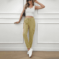 thumbnail image 4 of SOMER Women's Sweatpants Cargo Joggers High Waisted Drawstring Hiking Workout Pants Lightweight Comfy with Pockets, 4 of 9