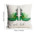 thumbnail image 3 of Bjutir St Patricks Day Pillow Covers 18X18 Linen Hug Pillowcar Box Santa Pillow Sleeve Sofa Cushion Cushion Sofa Sofa 18X18 Inch, 3 of 7