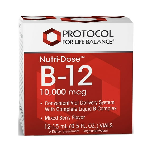 Protocol for Life Balance Nutri-Dose B-12 10,000 mcg 12 Vials 15 ml