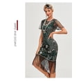 thumbnail image 5 of 1920s Vintage Dress Summer Fringe Beaded Great Gatsby Flapper Evening Dress Party Cocktail Prom, 5 of 7