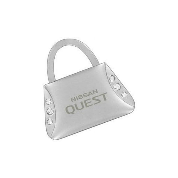 Nissan Pathfinder Pursed Shaped Key Chain With 6 Clear Crystals Keychain