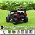 thumbnail image 4 of sopbost 24V Kids Electric Ride-On Toy Car, Ages 3–8, Max Speed 5 MPH, Battery-Powered Toy Vehicle with Remote Control, Quicksand, 4 of 7