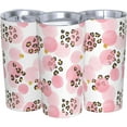 thumbnail image 6 of Pink Circles And Leopard Print Tumbler Travel Coffee Mug With Flip Lid 20 Oz Insulated Tumbler Cup Gift For Father Mother Friend Birthday, 6 of 6