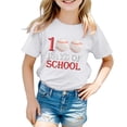 thumbnail image 4 of Icvfdpl T-Shirts Filles Rentrée Scolaire, Imprimé Garçon Col Rond Manches Courtes T-Shirt Haut Respirant Mode Urbaine 12-13 Ans, 4 of 4