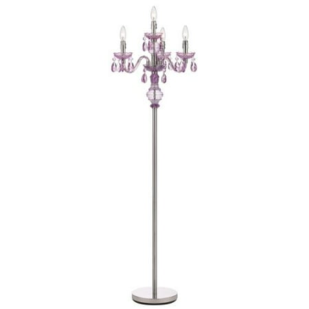 Af Lighting Angelo Home 4 Light Purple Faux Crystal Candelabra Floor Af Lighting Angelo Home 4 Light Purple Faux Crystal Candelabra Floor Lamp