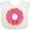 AA-White, variant on Inktastic Hot Pink Donut Boys or Girls Baby Bib