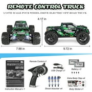 HAIBOXING 1:18 Scale 4WD Waterproof Off-Road RC Truck - 36 km/h High Speed RC Car with 2 Li-Po Batteries, Remote Control Car for Kids and Adults
