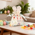 thumbnail image 5 of Honmine Easter Candy Bags, Drawstring Party Favor Bags for Egg Hunt, Small Gift Pouch for Treats, Holiday Celebration Supplies for Kids, Festive Decor, 5 of 6