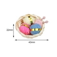 thumbnail image 5 of lionlar 1:12 Scale Dolls House Woolen Yarn in Basket Simulation Craft Project Craft Yarn, 5 of 5