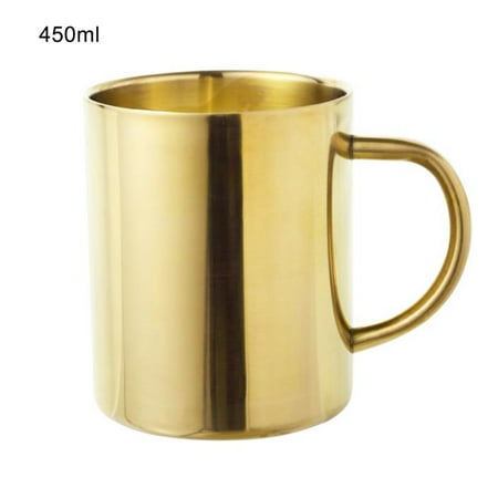 

VEAREAR Coffee Mug 304 Stainless Steel Double Wall Titanium Drinks Coffee Candle Mug Cup Container