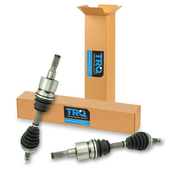 TRQ New Front CV Axle Shaft Assembly LH RH Pair 2pc for Hummer H3 H3T CSA82599
