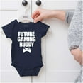 thumbnail image 5 of Future Gaming Buddy Gamer Dad Joke Romper Boys or Girls Infant Baby Brisco Brands 6M, 5 of 6