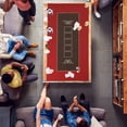 thumbnail image 2 of Soozier Tapis de Poker de Table pour 12 Joueurs, Résistant à l'Eau, Rouge, 2 of 10