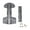 Gray, variant on Scuba Tech Diving Low Volume Aluminum Backplate + Single Tank Adapter, Blue