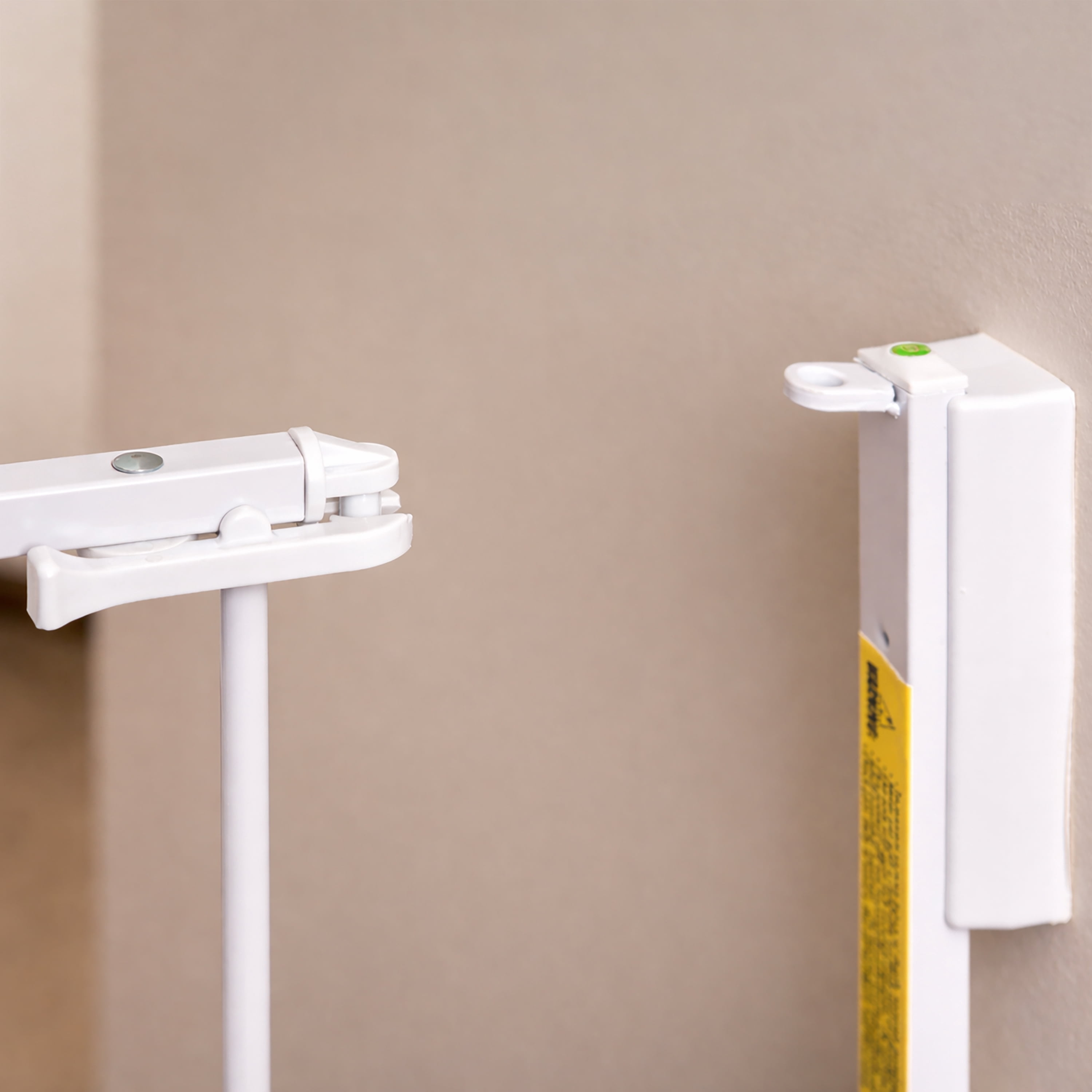 Regalo Extra Tall and Wide 2-in-1 Stairway and Hallway Baby Gate, White
