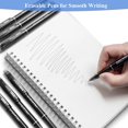 thumbnail image 4 of Erasable Gel Pens, 12 Pcs Erasable Pen Fine Point 0.5mm, Black Erasable Gel Ink Pen with Comfort Grip and Cap, Make Mistakes Disappear for Drawing Writing Planner and Crossword Puzzles, 4 of 6