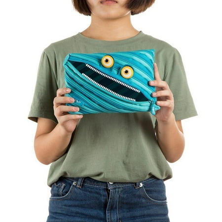 ZIPIT Wildlings Large Pencil Case (Blue)