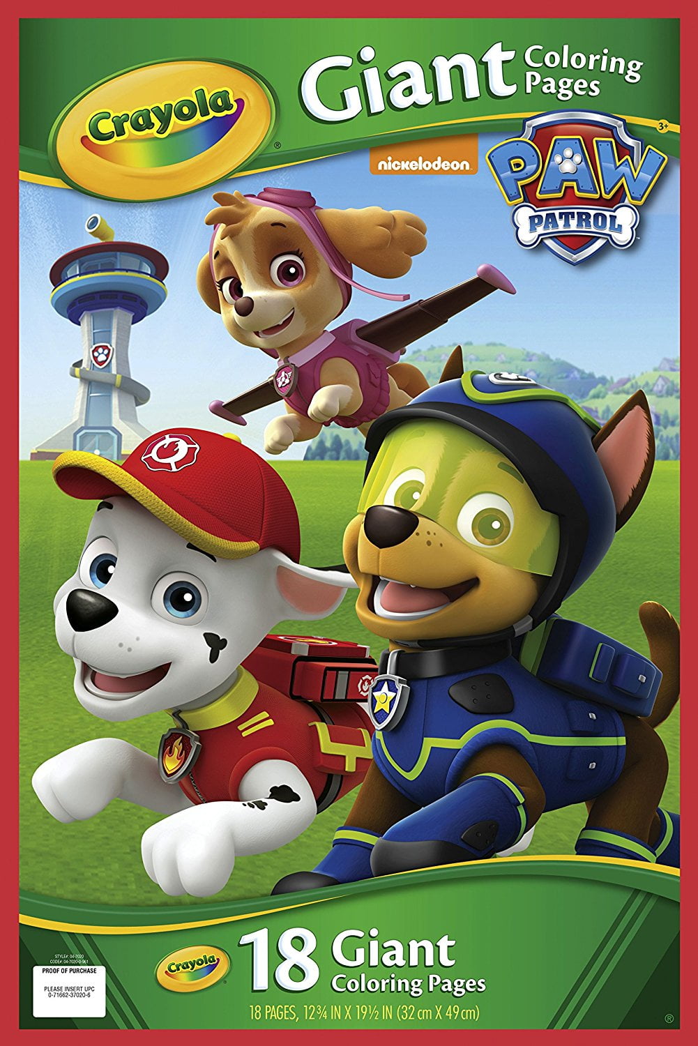 Crayola Paw Patrol Giant Coloring Pages, 18 Giant Coloring Pages