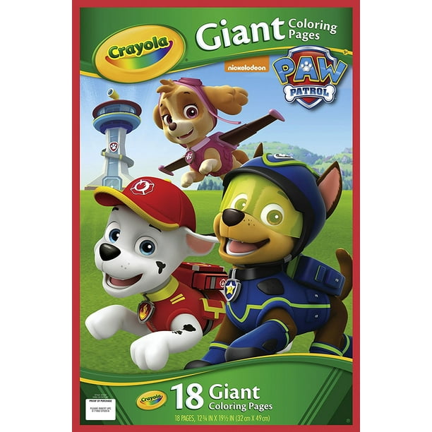 Crayola Paw Patrol Giant Coloring Pages, 18 Giant Coloring ...