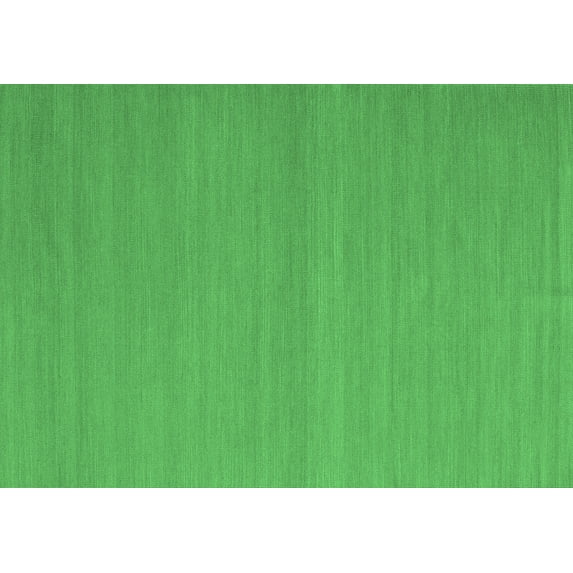 Ahgly Company Indoor Rectangle Abstract Emerald Green Contemporary Area Rugs, 7' x 9'