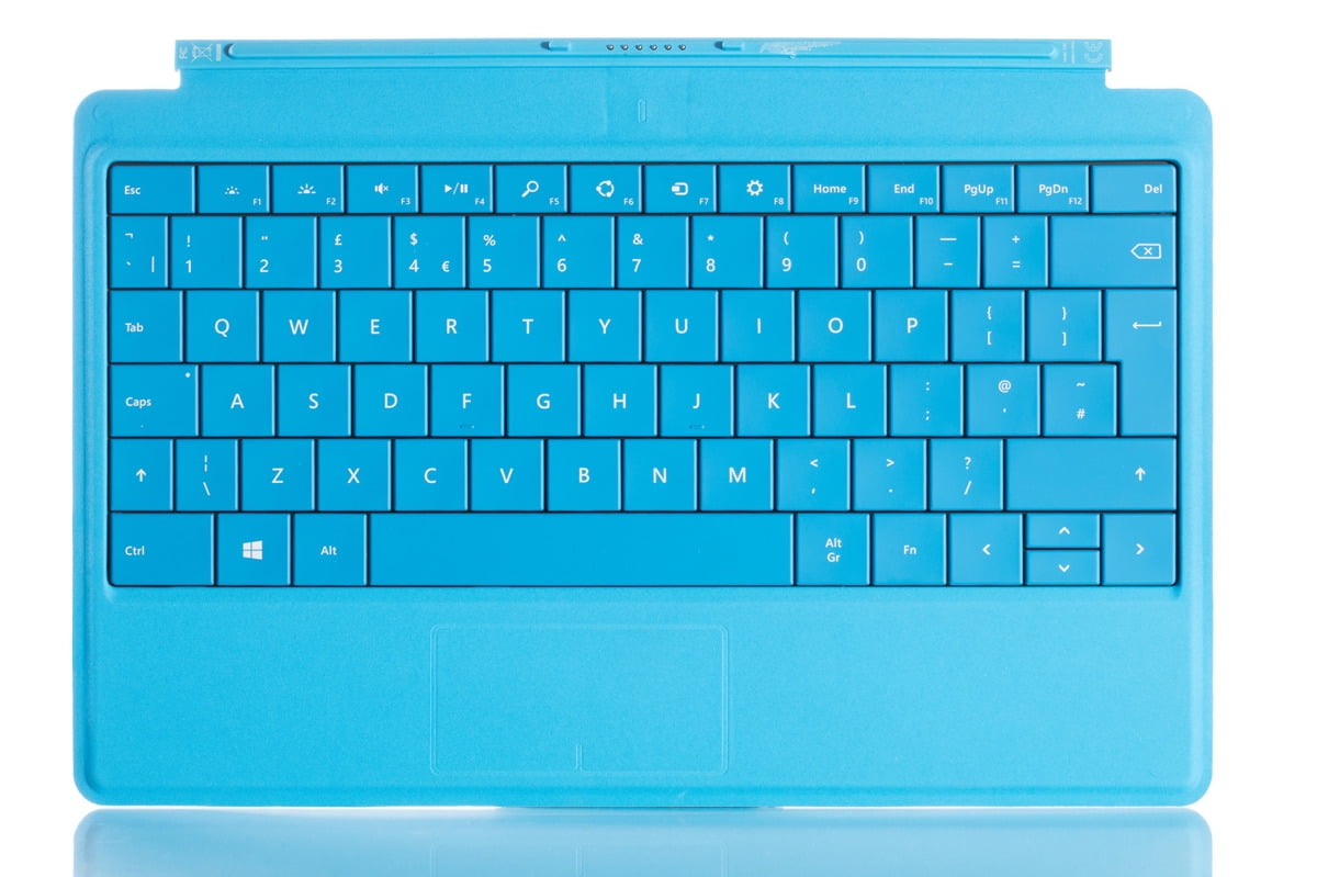 OEM Microsoft Surface 2 Pro RT Type Cover 2 Keyboard Model 1561 Cyan Blue Gr C 