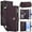 Dark purple, variant on Case for Samsung Galaxy S26 Ultra 5G RFID Blocking Protective Purse Case With Card Slots Holder Kickstand Wrist Strap Lanyard Zipper 3-card  Flip Wallet Case,Purple,For Galaxy S26 Ultra 5G