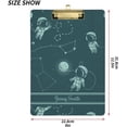 thumbnail image 2 of FMSHPON Astronauts Planets Clipboard Hardboard Wood Nursing Clip Board and Pull for Standard A4 Letter 13x9 inches, 2 of 6