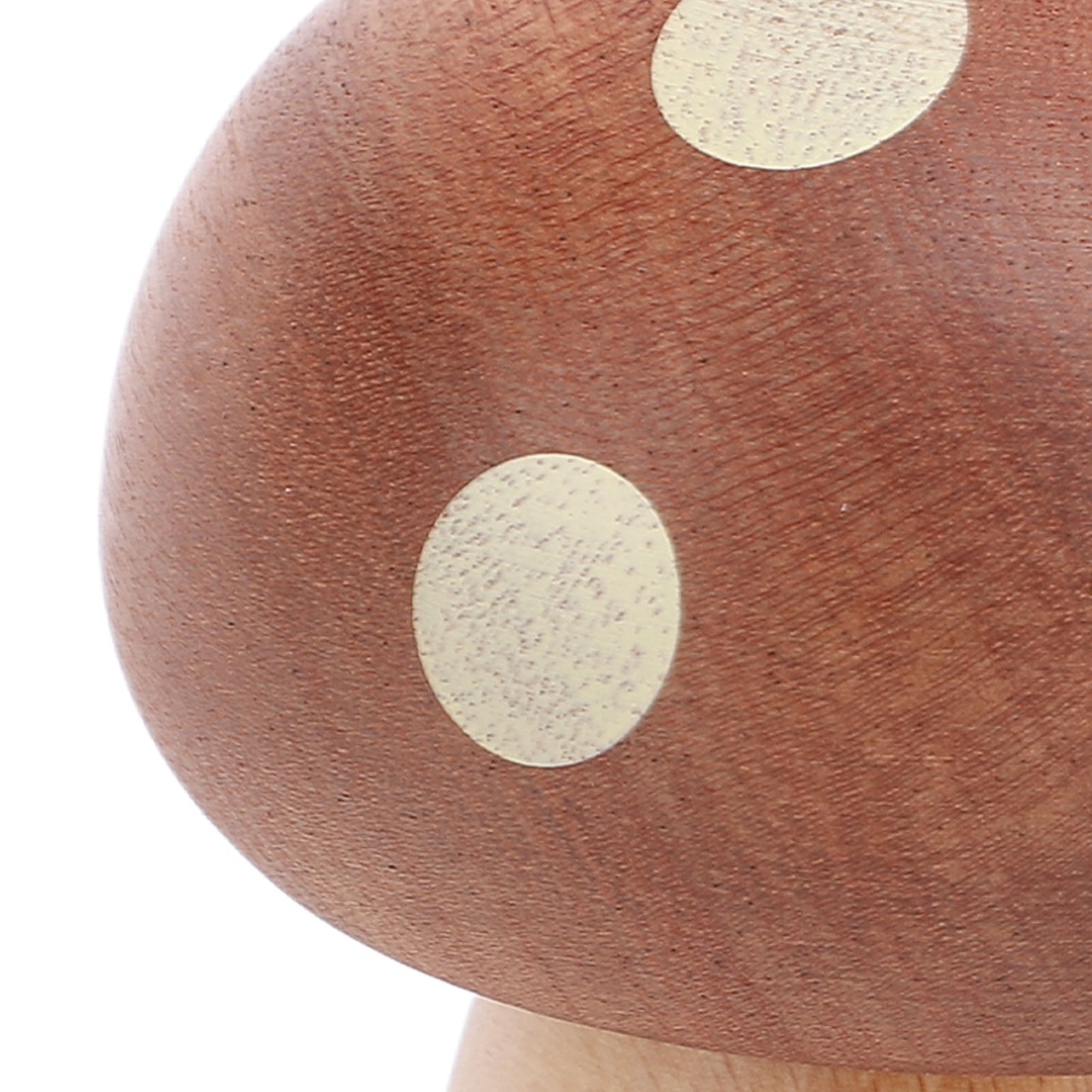 NFTIGB Wooden Mushroom LED Table Lamp for Bedroom, Rechargeable Bedside Nightstand Touch Lamp with Warm Light, Stepless Dimming, Ebony Wood Home Decor Accent Lamp, 3.9 inches / 10 cm Height