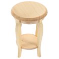thumbnail image 3 of Doll House Miniature Stool Doll House Mini Stool Miniature Wooden Stool Model, 3 of 9