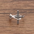 thumbnail image 4 of Cross Infinity Religion Ring Sterling Silver Black Cz Women Ginger Lyne Collection (9), 4 of 6