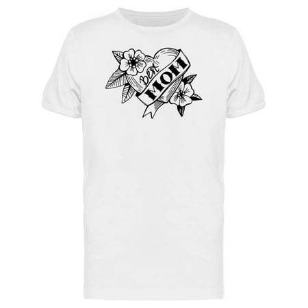 Best Mom Old School Tattoo Style Tee Men's -Image by (Best Tattoos For Men On Hand)