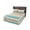 Brown Teal, variant on Navy Blue Beige Floral Bed Skirt King Size 18 Inch Drop, Vintage Farmhouse Floral Leaves Wrap Around Bed Skirts Set - 1 Bed Sheet & 2 Pillowcase(30"x20"), Dust Ruffle Bedding Sets