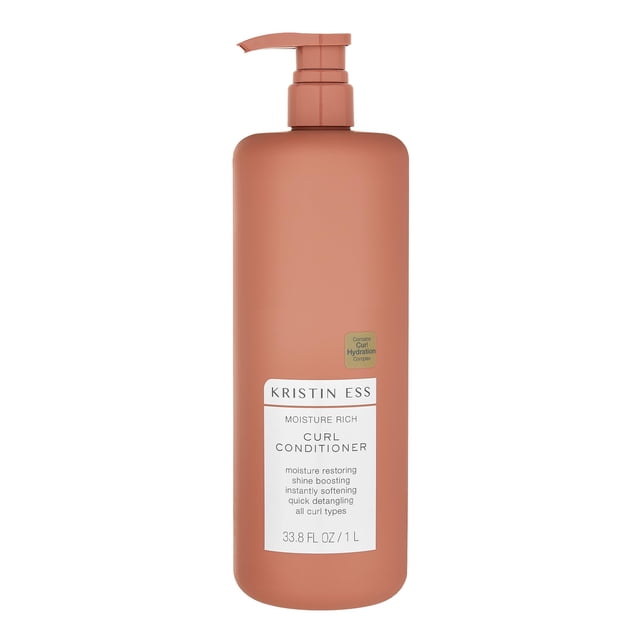Acondicionador Kristin Ess Moisture Rich Curl, 1 litro, para cabello rizado