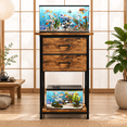 thumbnail image 3 of 5-10 Gallon Fish Tank Stand With 2 Drawers And Storshelves, 3 of 9
