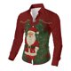 thumbnail image 5 of Seeotter Men Women Button Down Shirts Christmas Long Sleeve Funny Ugly Xmas Graphic Blouse Casual Shirts Holiday Tee, 5 of 7
