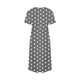 thumbnail image 4 of Vestido Casual Pantalones para Mujeres Vestido de Cuello Alto Cintura Elástica Cuello en V Manga Corta Polka Dot Cuello Redondo Top, 4 of 5
