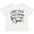 thumbnail image 3 of Inktastic Dance Like Frosty, Shine Like Rudolph, Give Like Santa Boys or Girls Toddler T-Shirt, 3 of 5