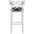 thumbnail image 6 of Safavieh Zoey 39''H Modern Glam Stainless Steel Cross Back Bar Stool, 6 of 11