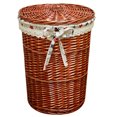 thumbnail image 1 of Laundry Hamper Handwoven Willow Clothes Basket Laundry Basket with Liner & Lid, 1 of 8