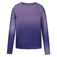 thumbnail image 3 of Jsaierl Crewneck Sweatshirts Women Loose Fit Casual Gradient Print Sweatshirt Top Long Sleeve Lightweight Fall Clothes Sweatshirts, 3 of 5