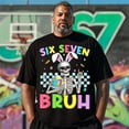 thumbnail image 2 of Big and Tall T Shirts Men Graphic Tee Shirt Short Sleeve Plus Size 8XL T0 5KPJ G02, 2 of 8