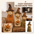 thumbnail image 2 of Vintage Wooden Scarecrow Fall Decor Set, Rustic Harvest Decor Collection with Scarecrow & Friends, Farmhouse Tabletop Ornaments for Autumn, 2 of 7