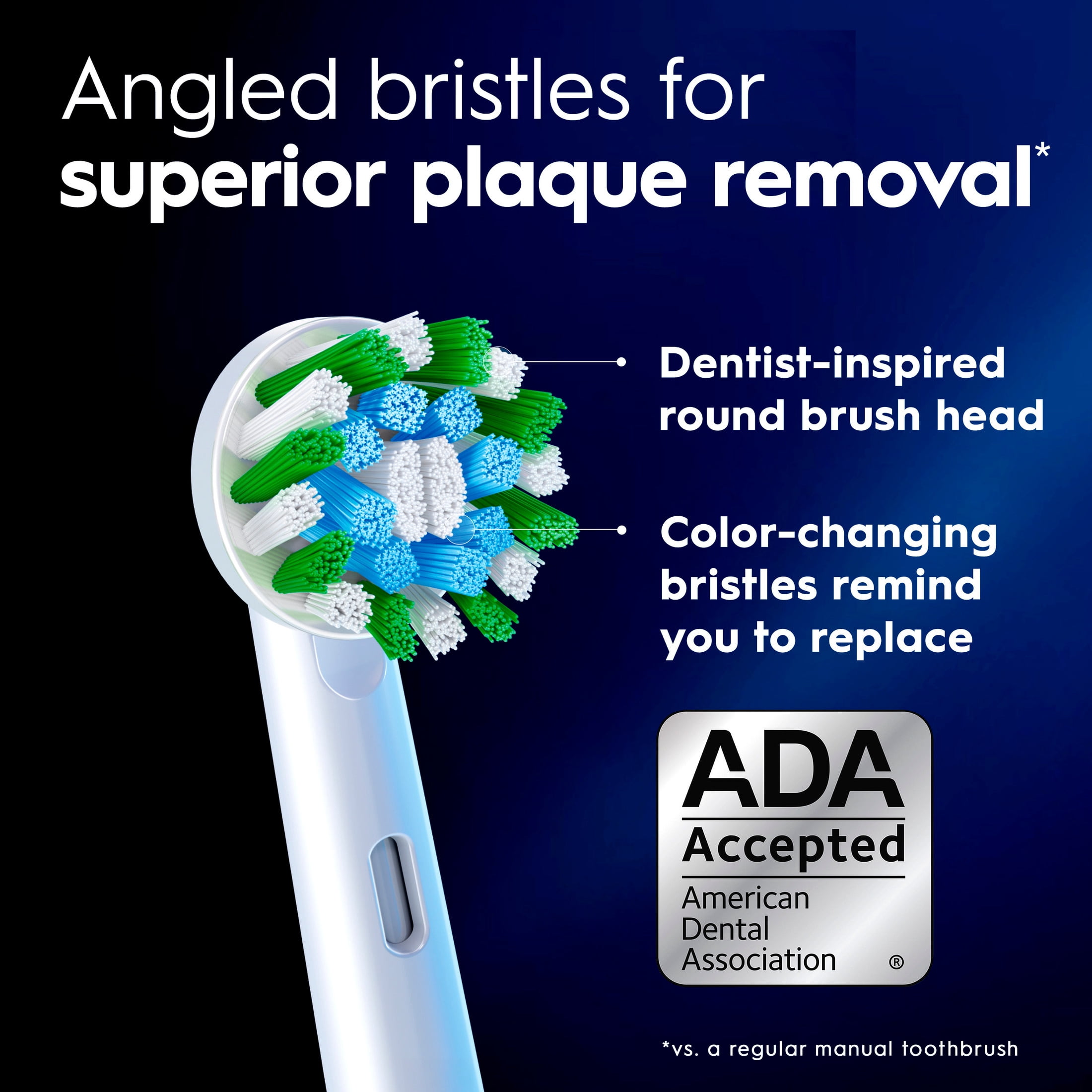 Oral-B Toothbrush Heads, CrossActionX X-Filament Replacement Brush Heads, 4 Count