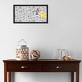 thumbnail image 3 of PinPix 24x12 Custom Cork Bulletin Board Floral design black Fallen Leaves Poster Board Has a Fabric Style Canvas Finish, Framed in Floral design black Fallen Leaves, by ArtToFrames (PinPix-179), 3 of 5